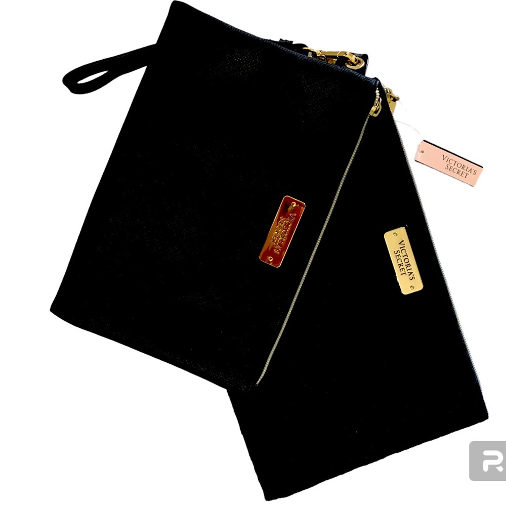 NWT Victoria’s  Secret black wristlets, set of two